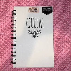 Rae Dunn queen bee spiral notebook